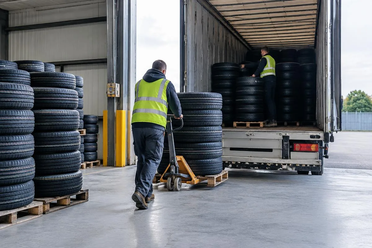 Tyre Shipping — Truck Loading